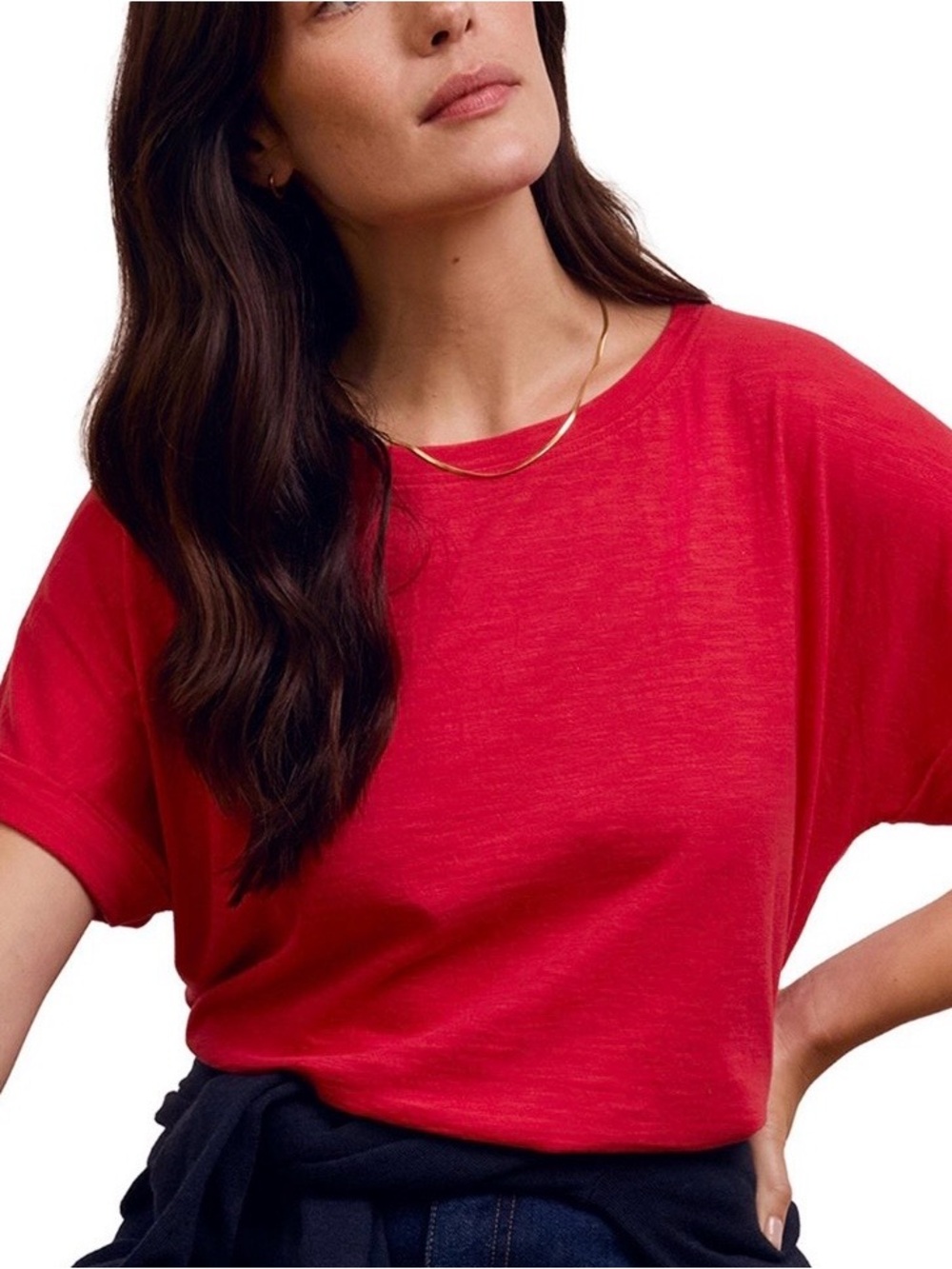 Style & Co ▪️Women's Classic Crewneck Tee in Red